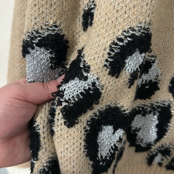 Adora new with tags tan and cheetah sweater - Picture 12 of 13